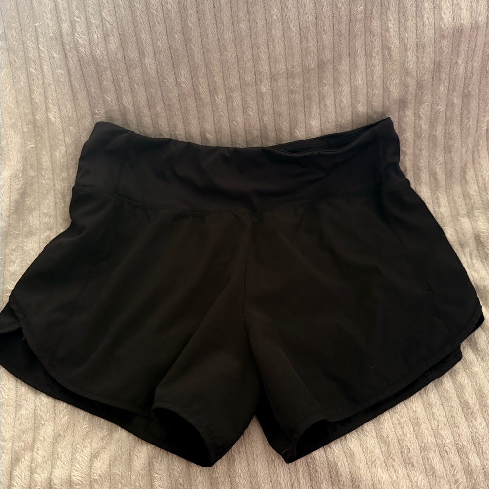 Lululemon Athletica Black Athletic Shorts Lightweight Moisture-Wicking